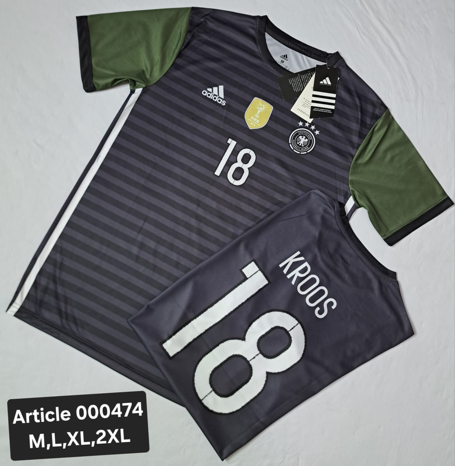 GERMANY RETRO KROOS 18 BLACK 000474 GER