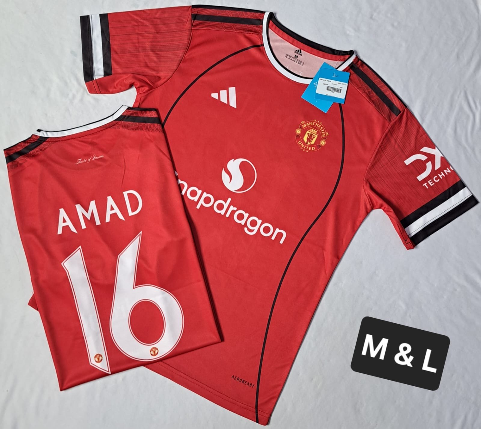 MANCHESTER UNITED AMAD 16 RED T-SHIRT