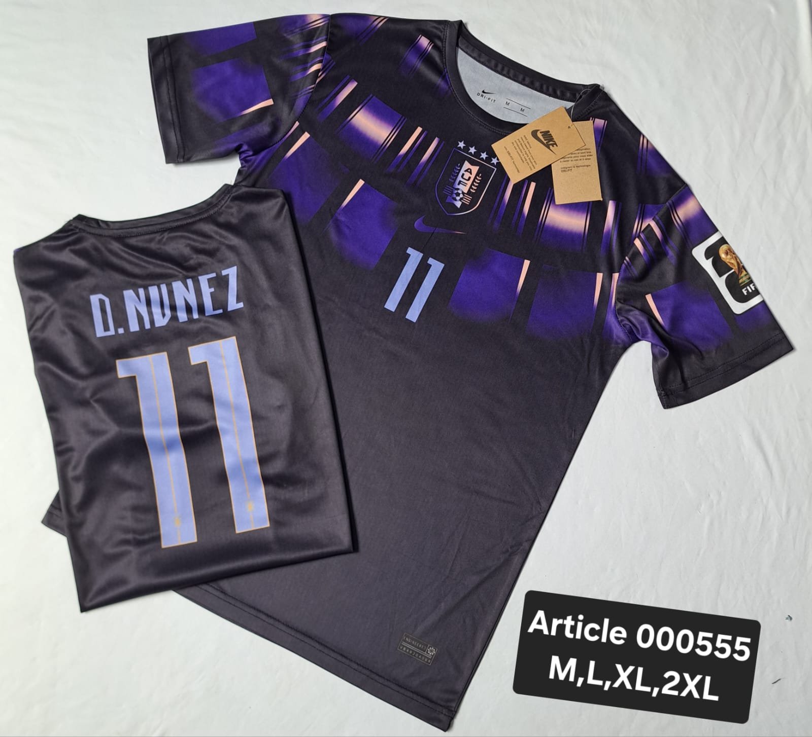 URUGUAY 2026 D.NUNEZ 11 BLACK/PURPLE 000555