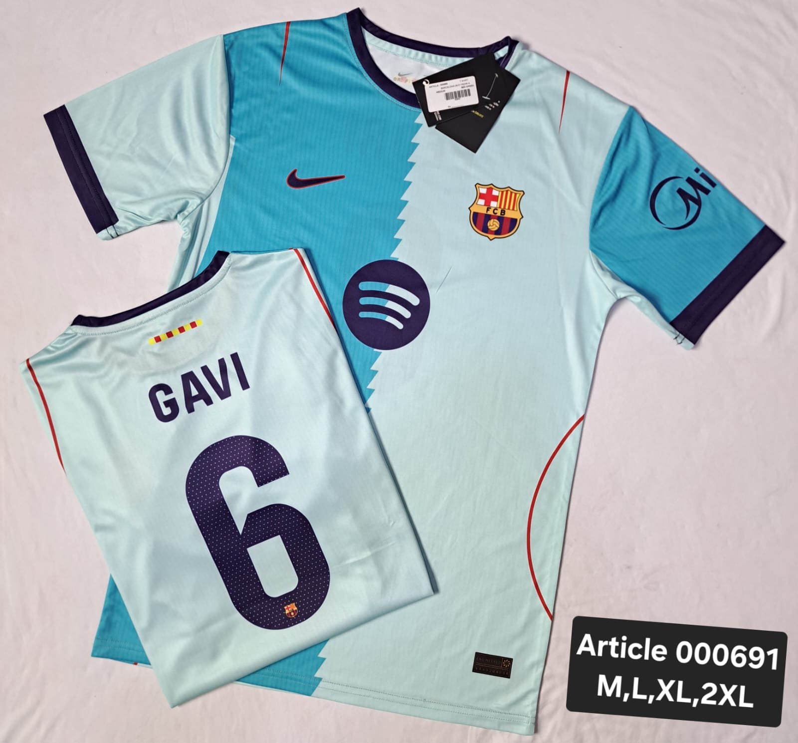 BARCELONA 26/27 GAVI 6 SEA GREEN 000691