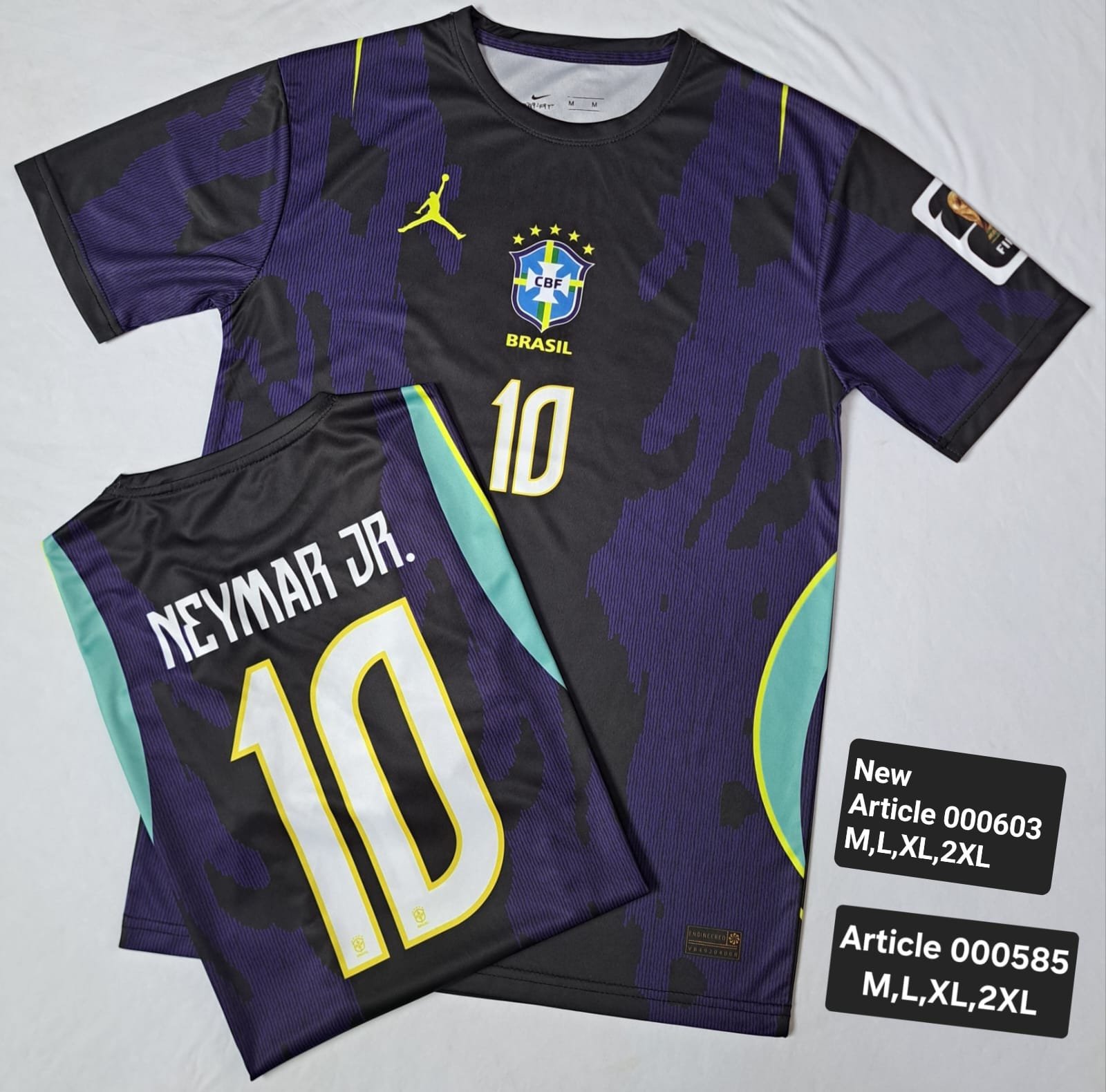 BRAZIL 2026 NEYMAR JR 10 BLACK/PURPLE 000603