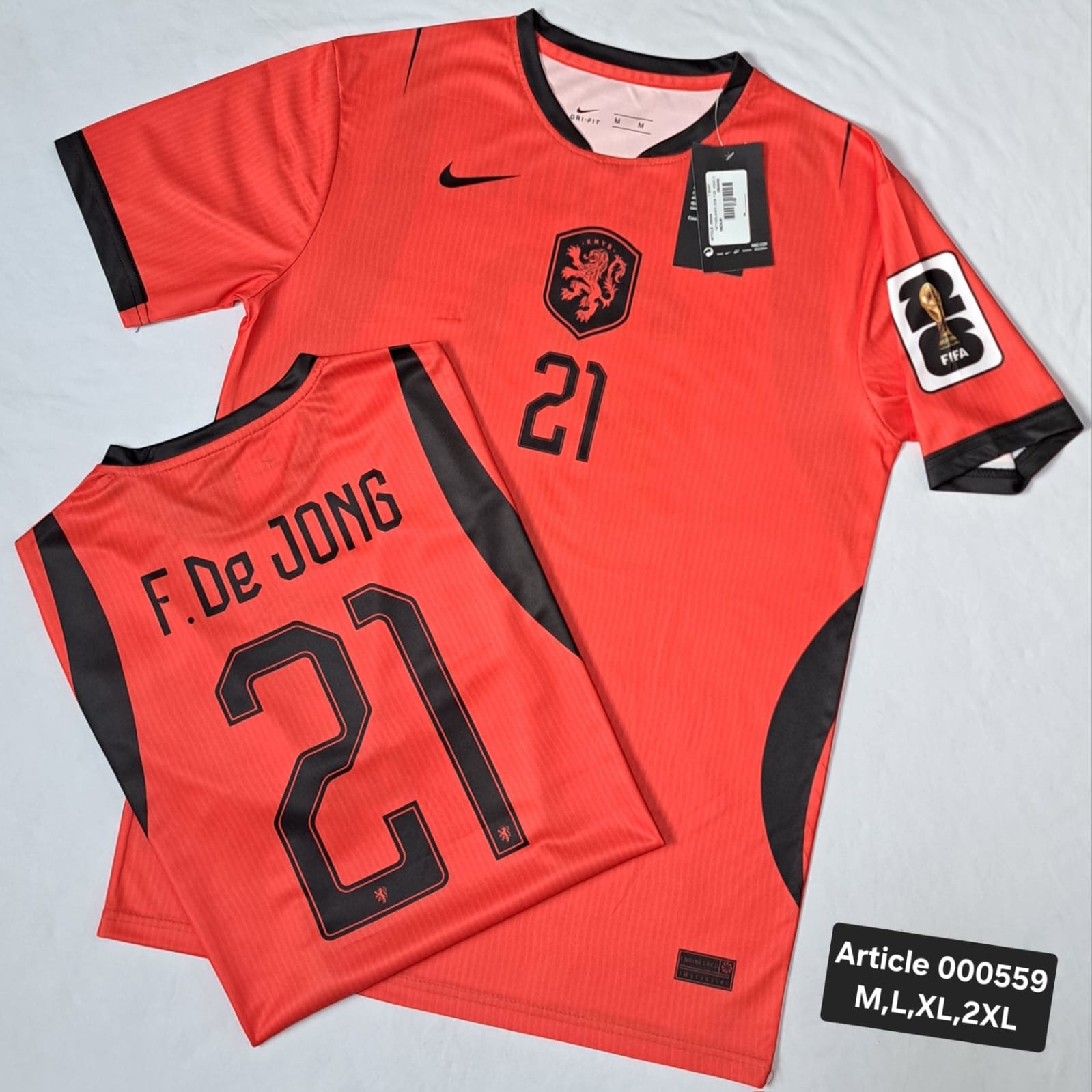 NETHERLAND 2026 F.DE JONG 21 ORANGE 000559