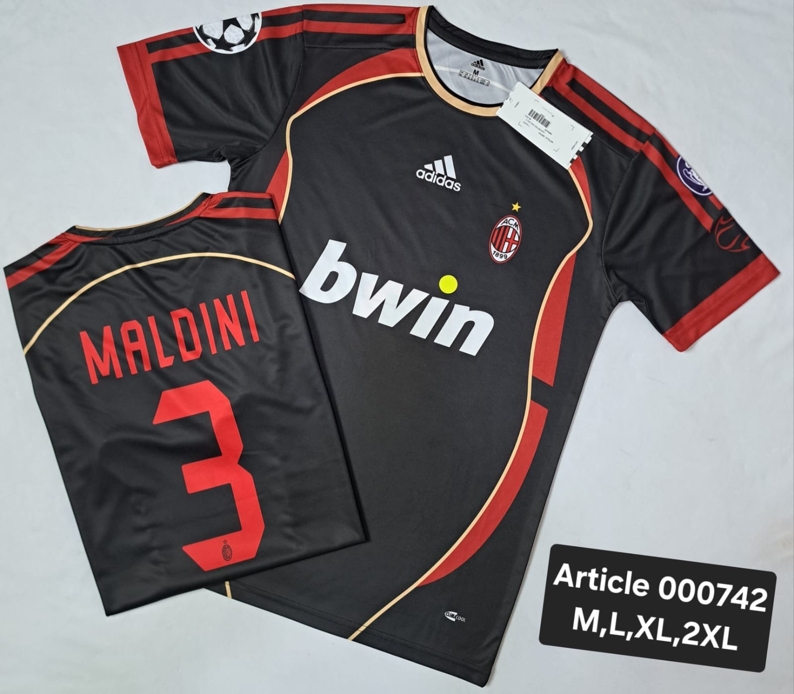 ACM RETRO MALDINI 3 BLACK  000742