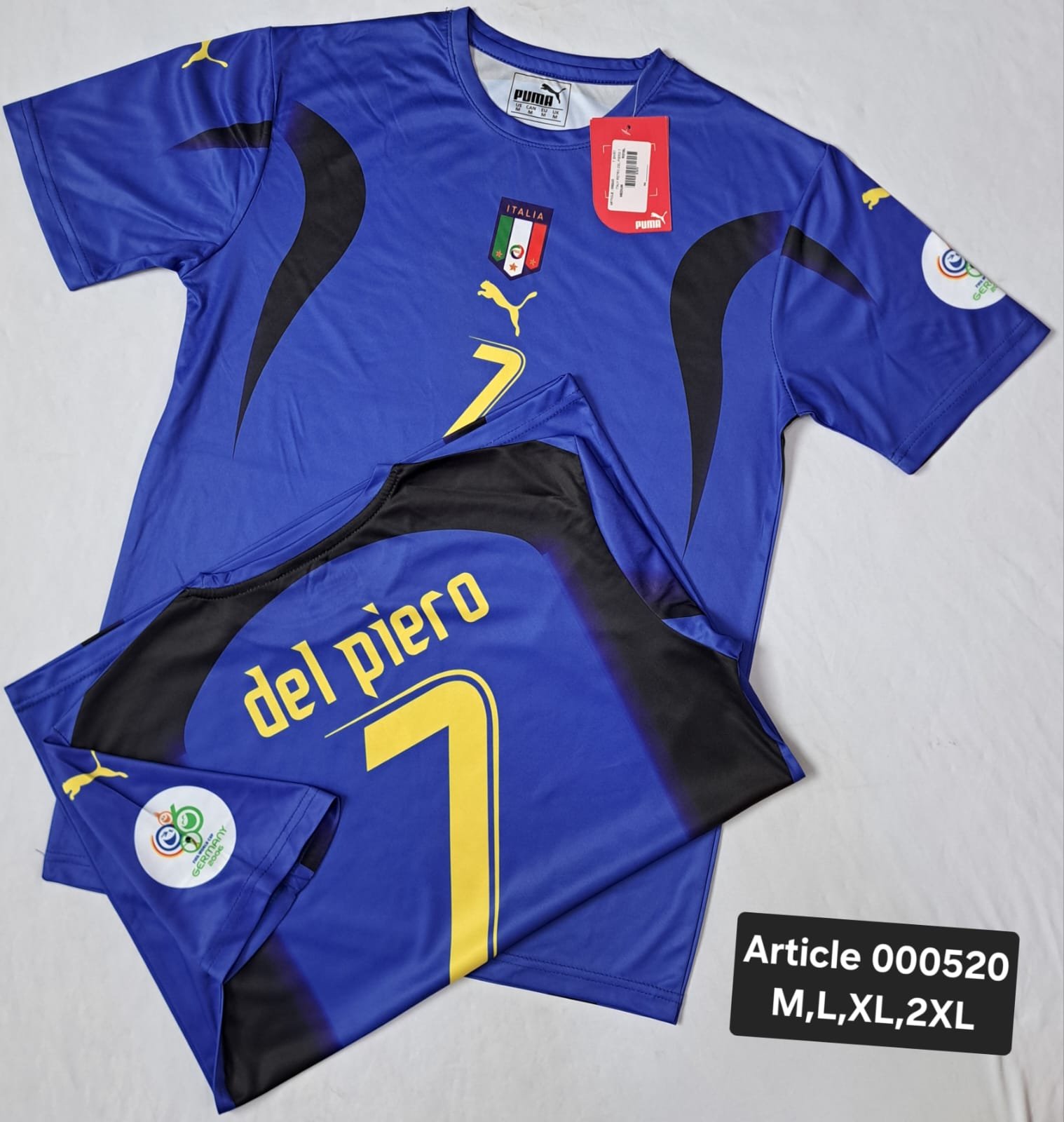 ITALY RETRO DELL PIERO 7 ROYAL  000520