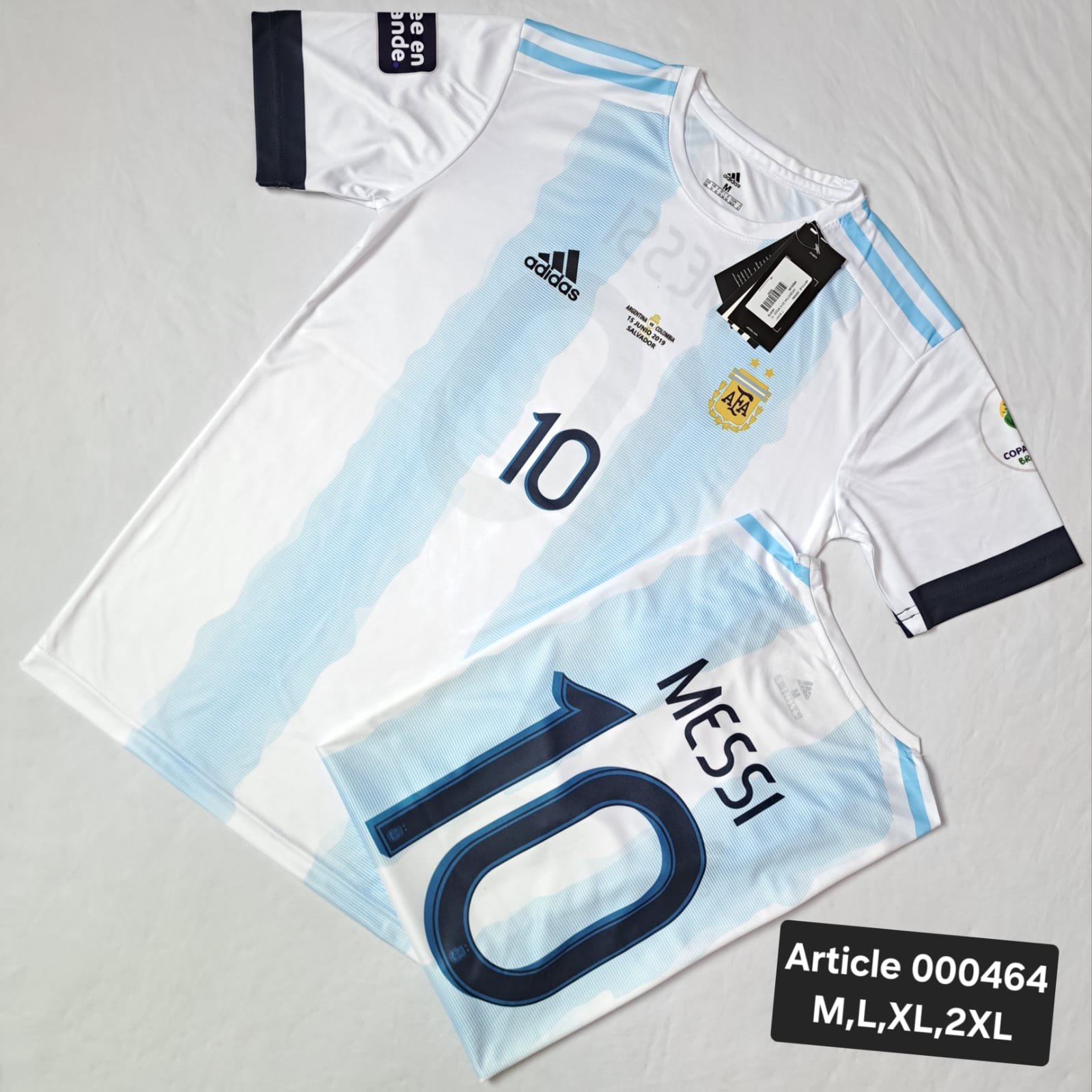 ARGENTINA 2019 MESSI 10 WHITE 000464