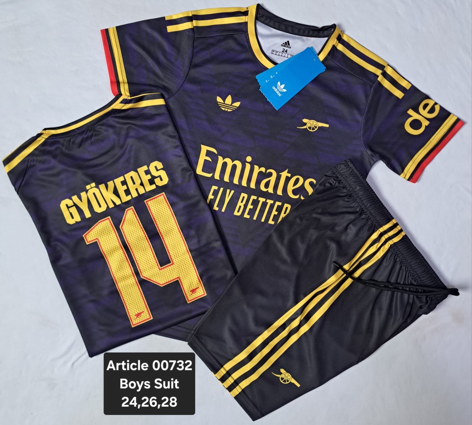 ARSENAL 26/27 GYOKERES 14 BLACK/PURPLE 00732