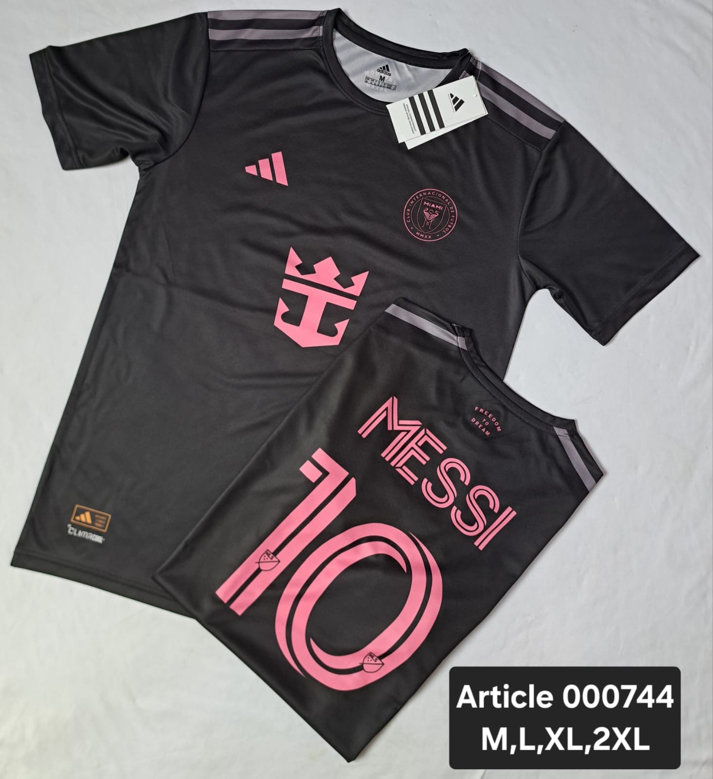 INTER MIAMI BLACK MESSI 10 T SHIRT 000744
