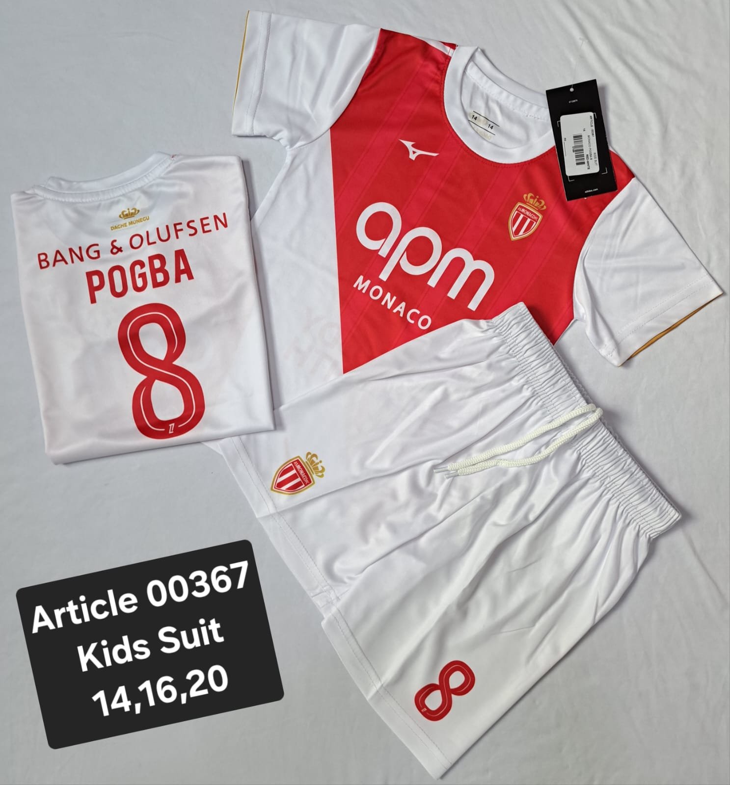 MONACO WHITE POGBA 8 00367