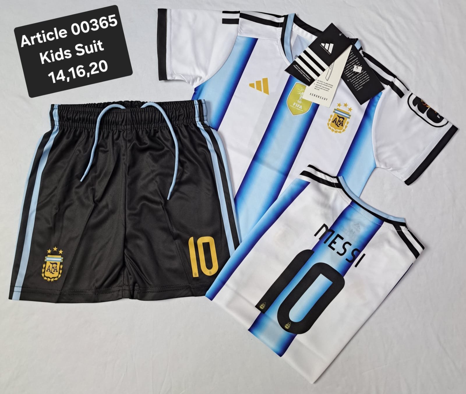 ARGENTINA WORLD CUP WHITE MESSI 10 00365