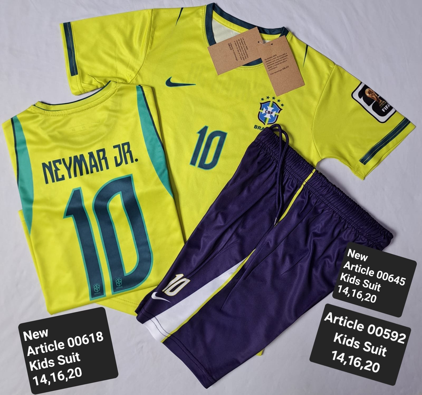 BRAZIL 2026 NEYMAR JR 10 YELLOW  00645