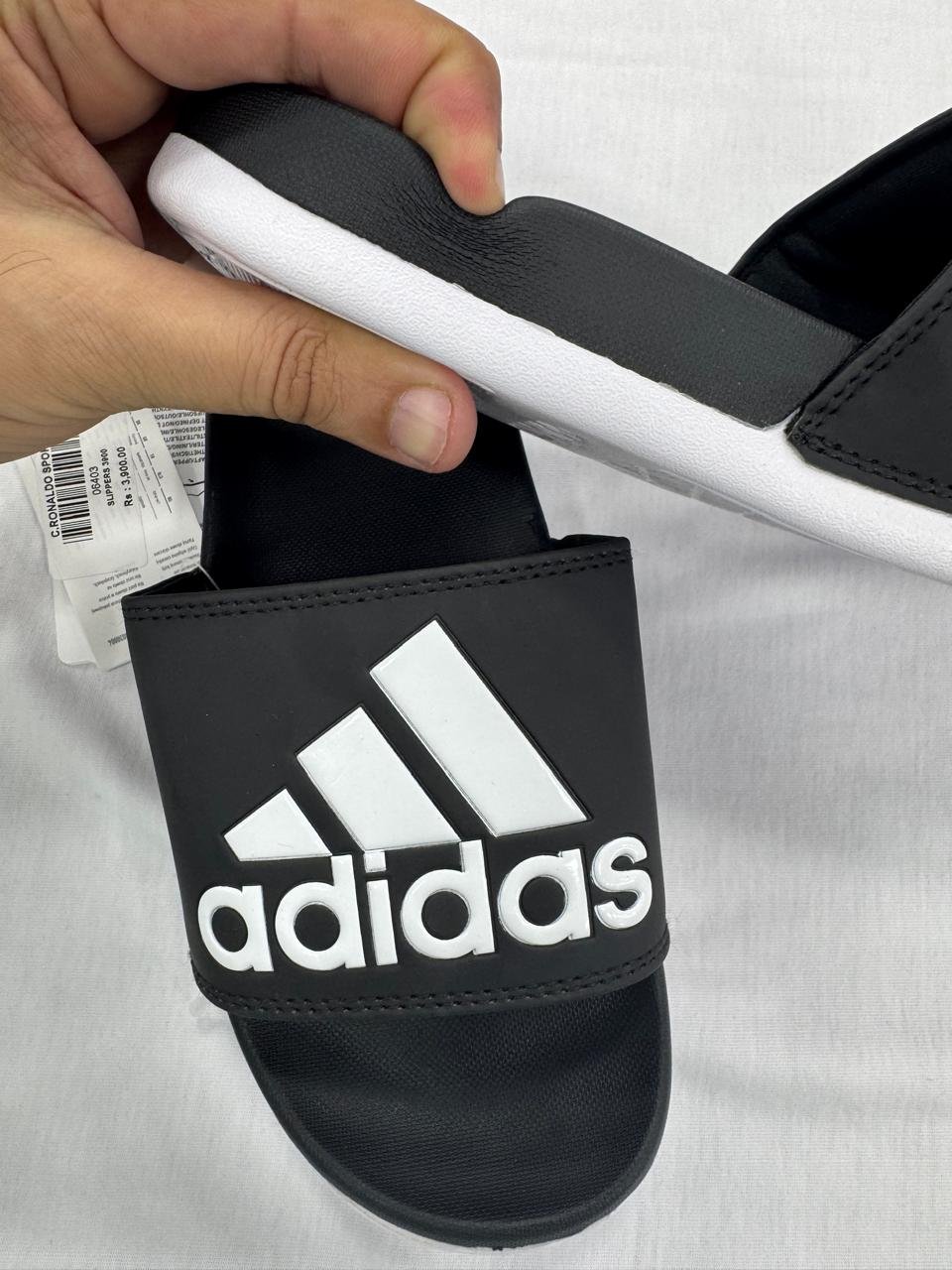 Adidas AdiLete Slides Black/White image 4