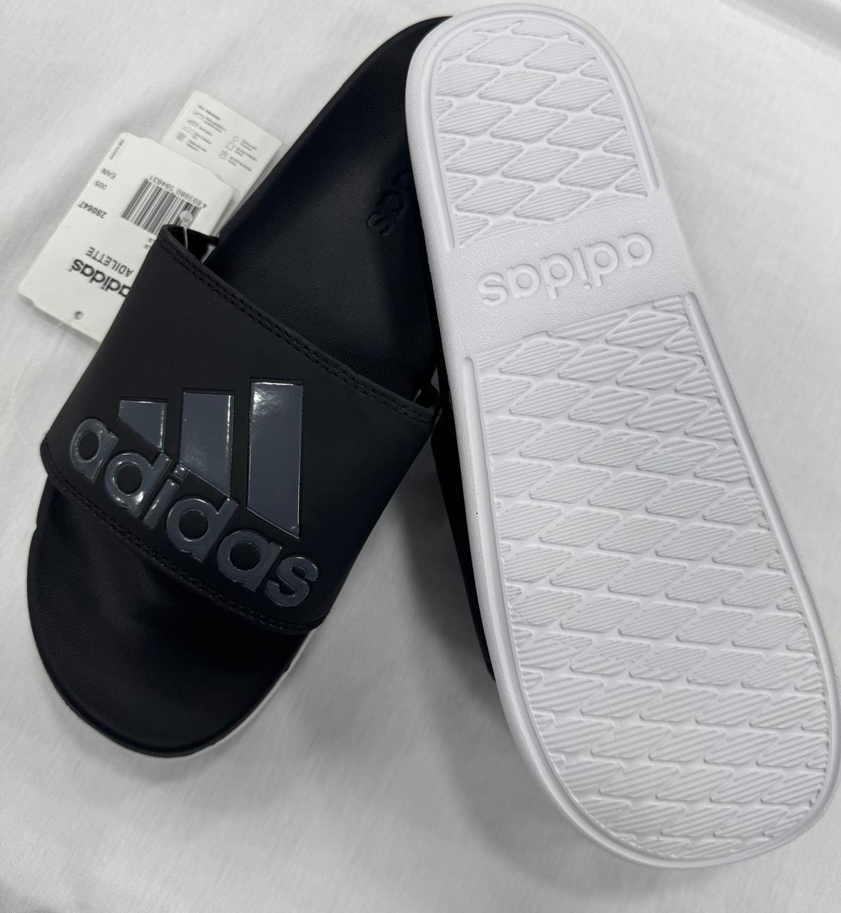 Adidas AdiLete Slides  Black/Grey image 2