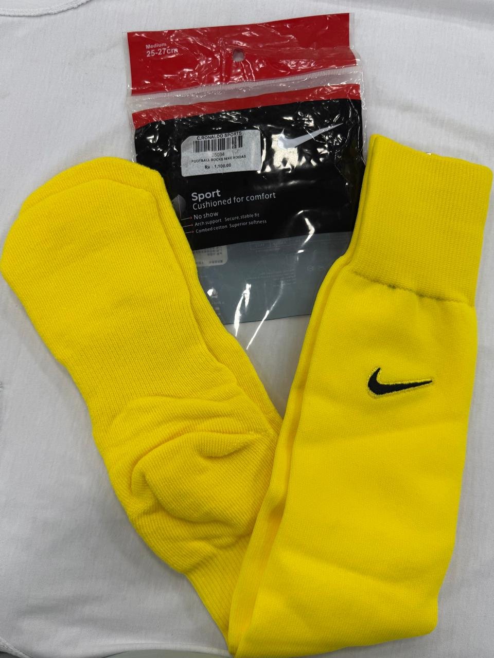 Nike Nylon Football Socks Yellow