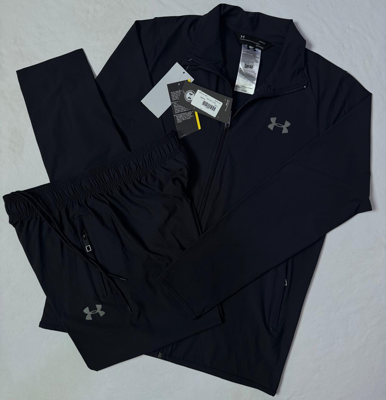 Track Suit Article 0215 Navy Fabric Texture Lycra/Full Stretchable