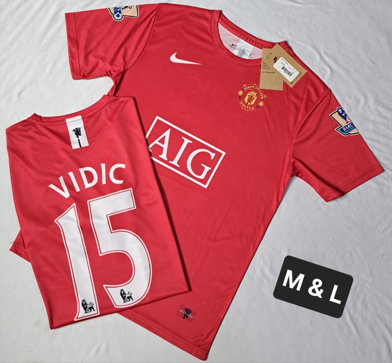 MANCHESTER UNITED RETRO 2008 VIDIC  15