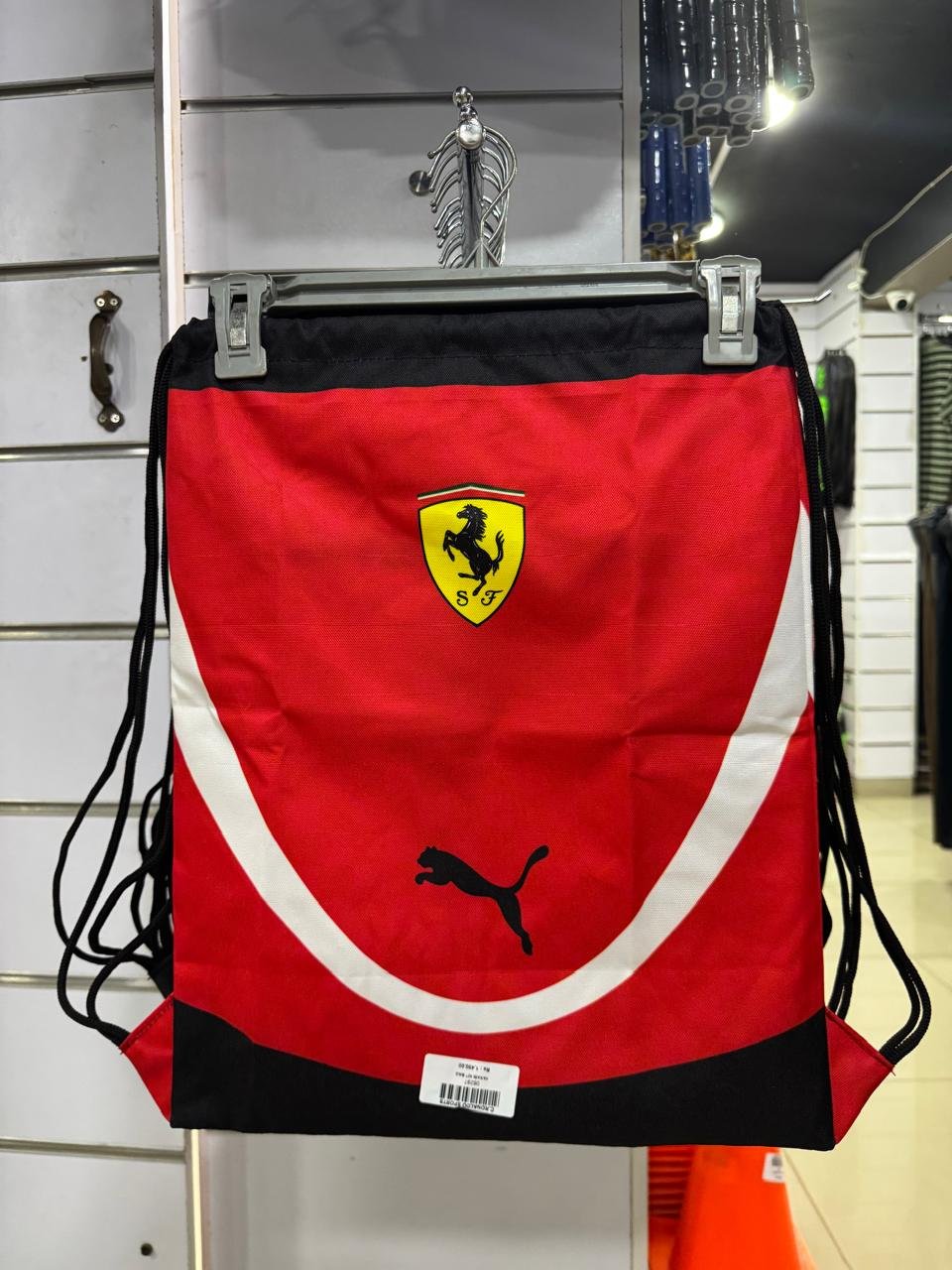 PUMA FERRARI STRING BAG (DORI BAG) SECURE EXTRA  POCKET INSIDE