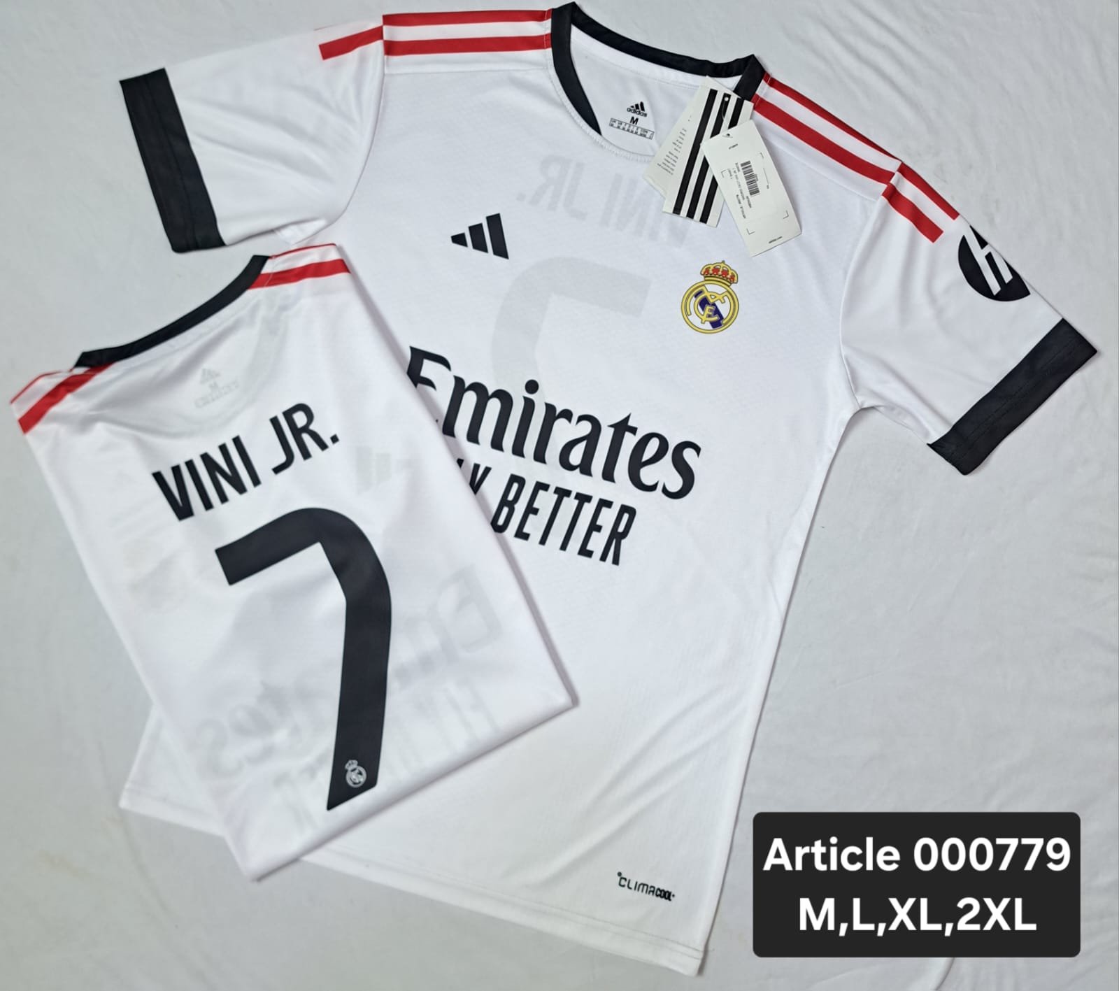 REAL MADRID 2026 HOME WHITE VINI JR. 7 000779 image 2
