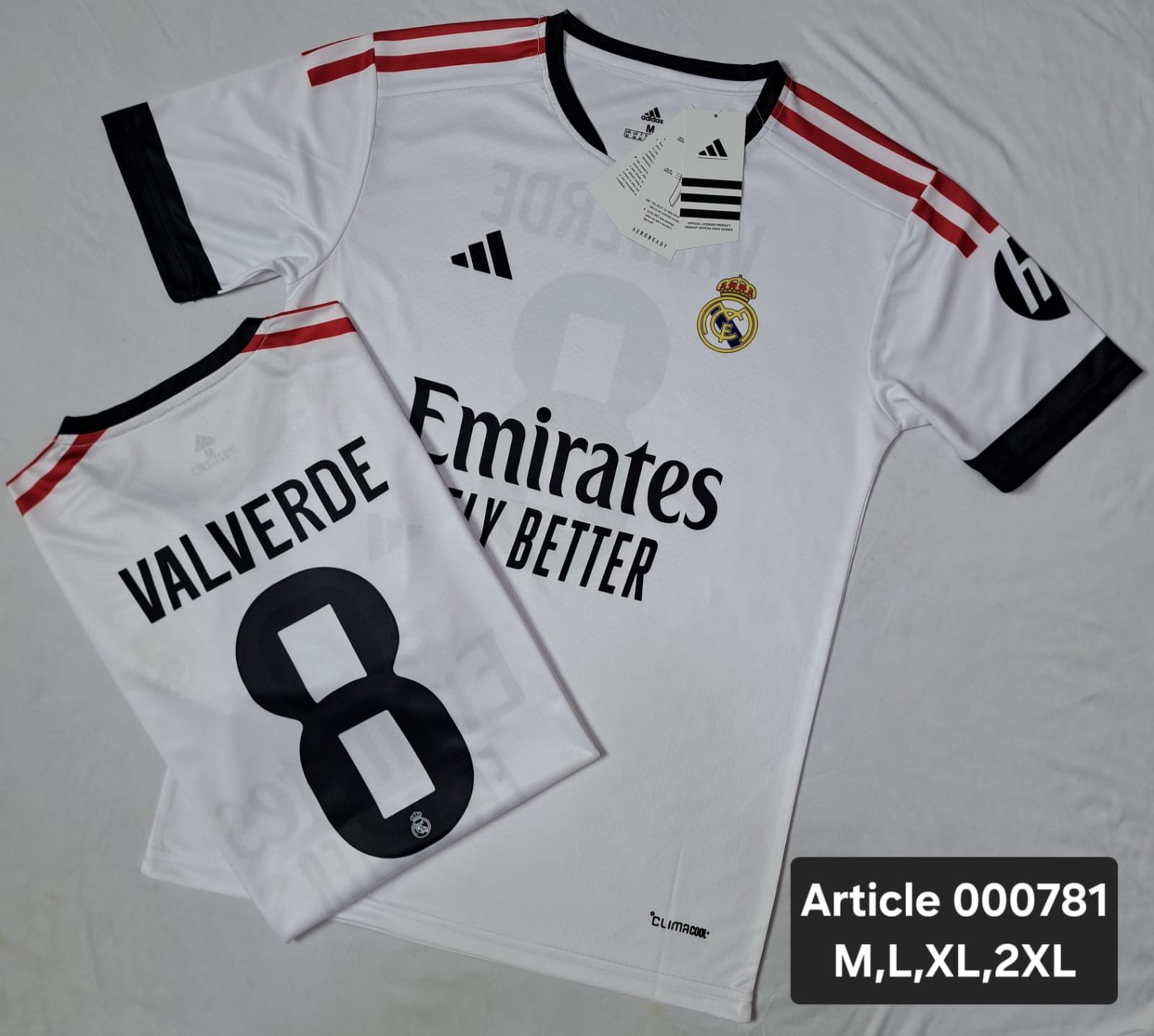 REAL MADRID 2026 HOME WHITE VALVERDE 8 000781