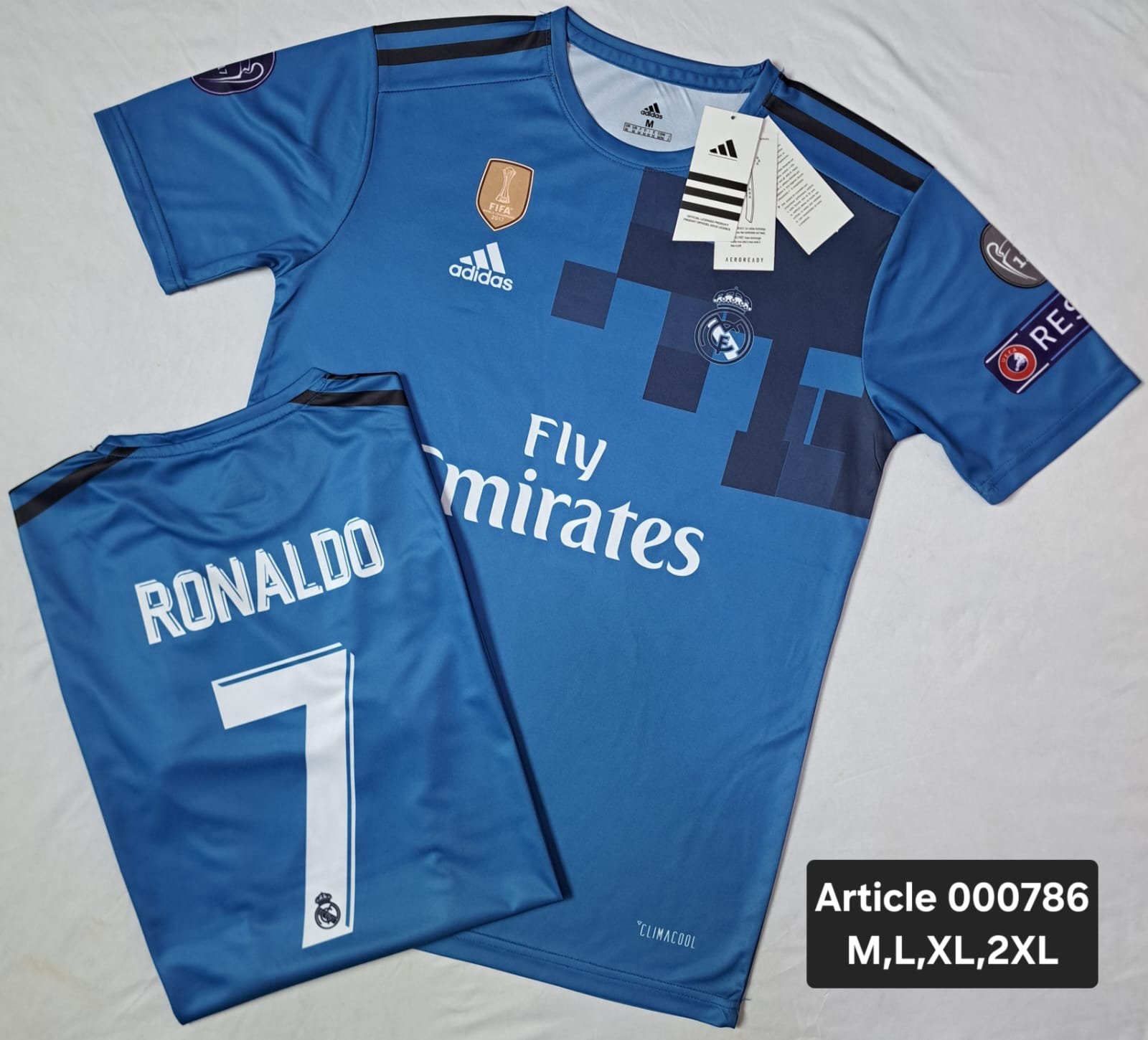REAL MADRID RETRO 2017 RONALDO 7 000786
